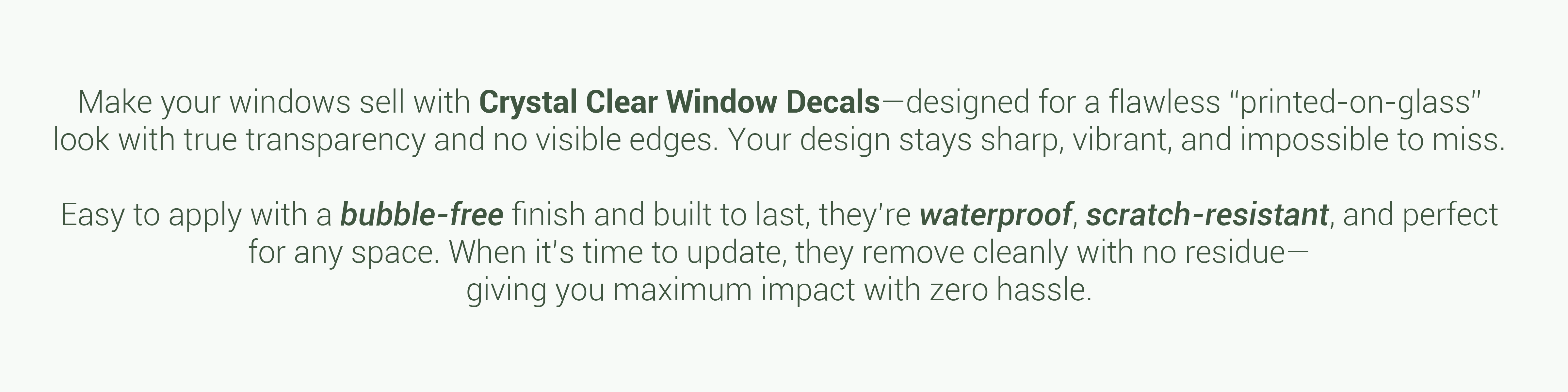 Clear Decals Details