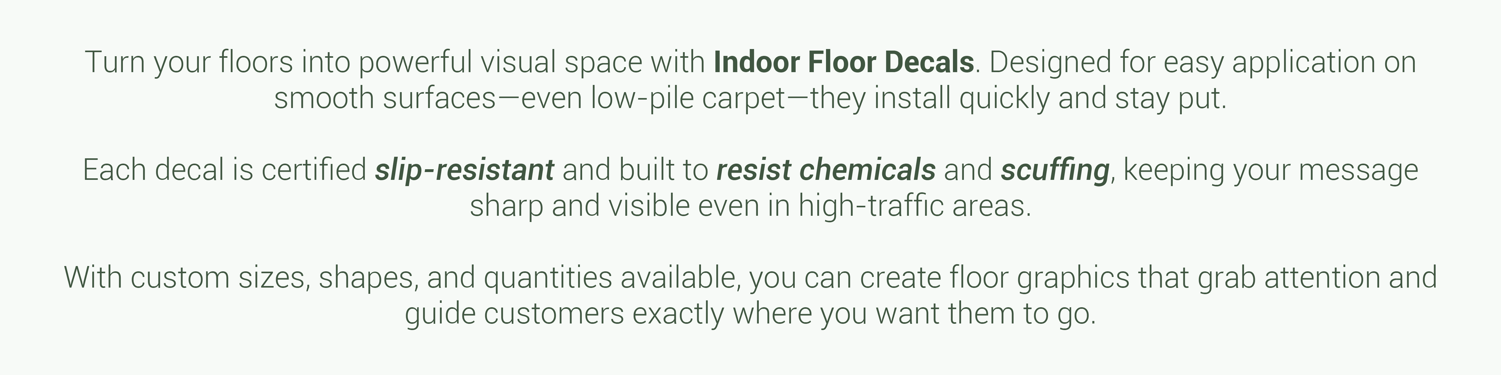 Indoor Floor Decals Details