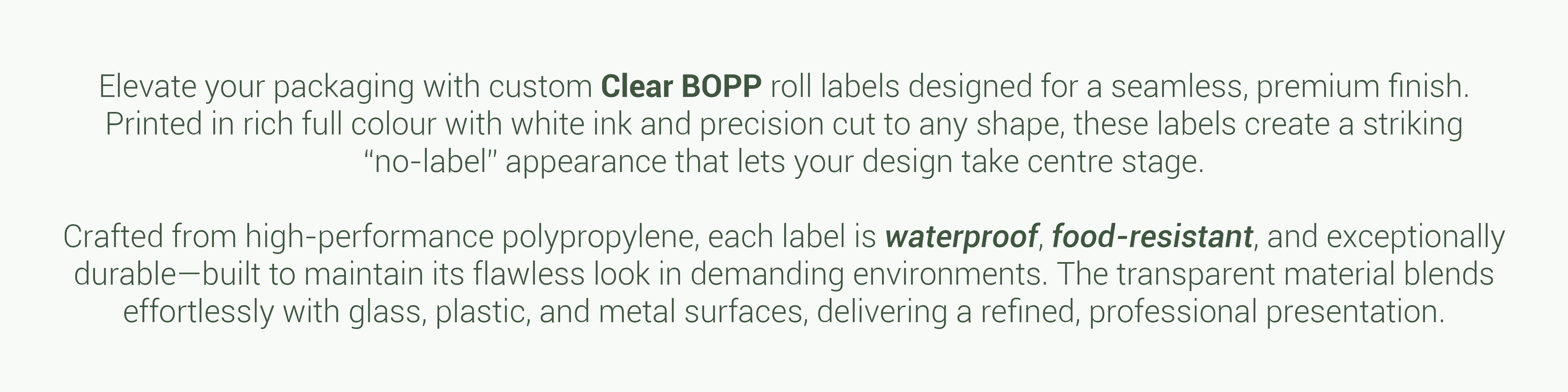 Clear BOPP (Rolls) Details