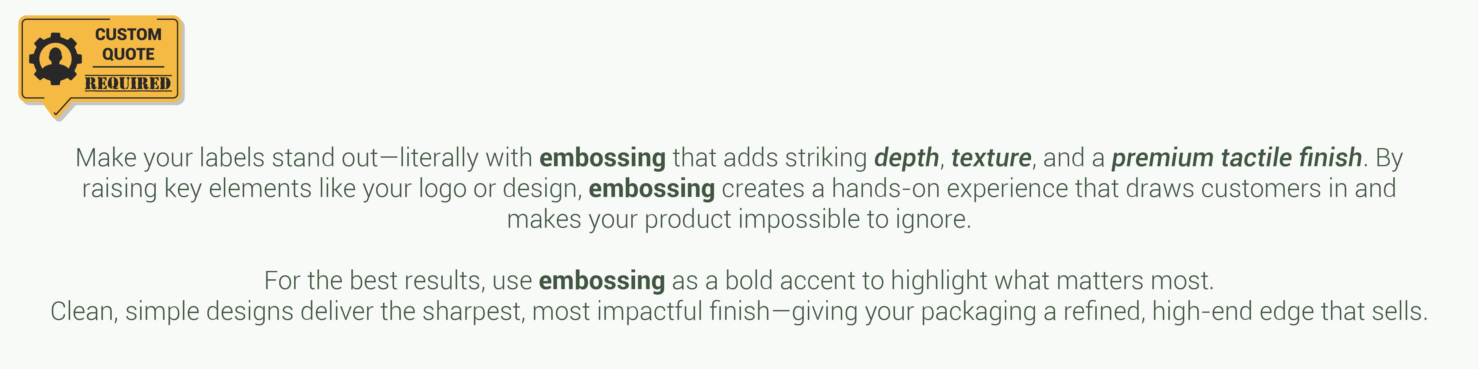 Embossing Details