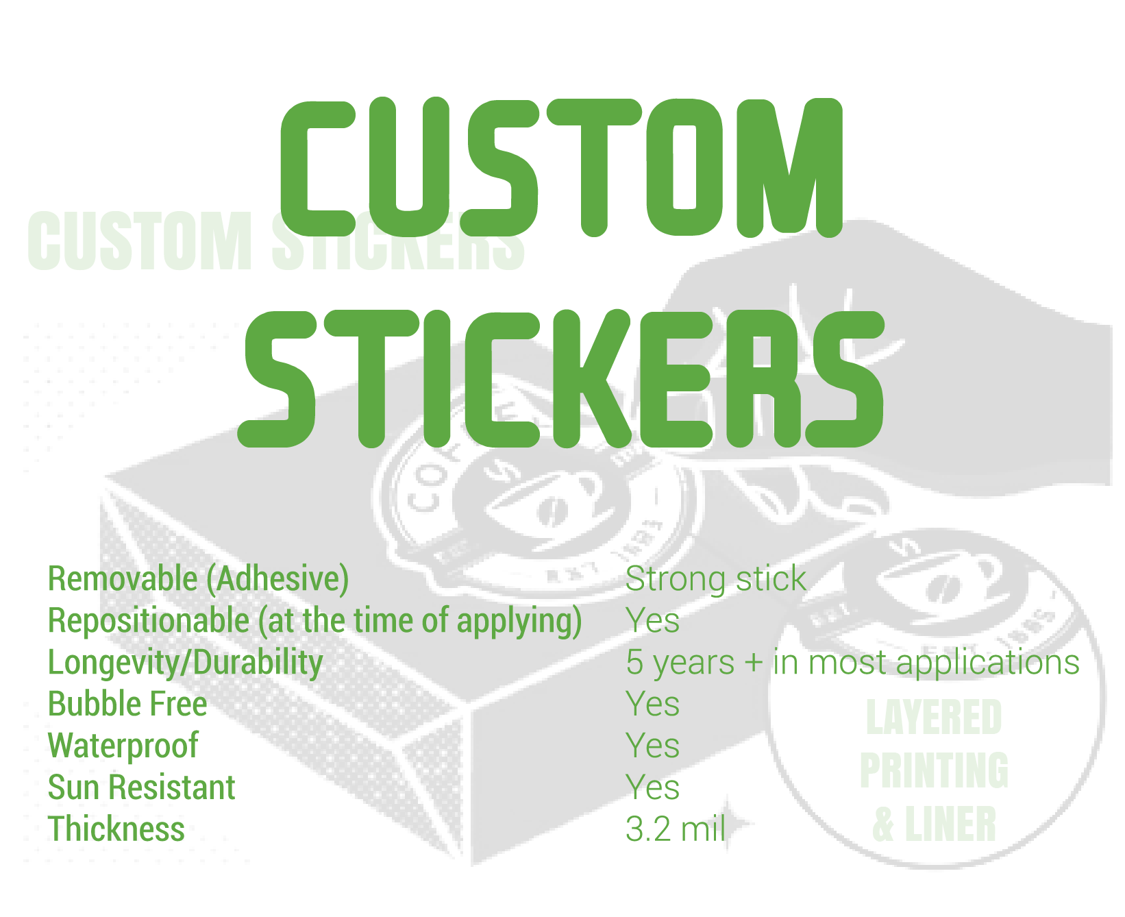 Custom Stickers Summary