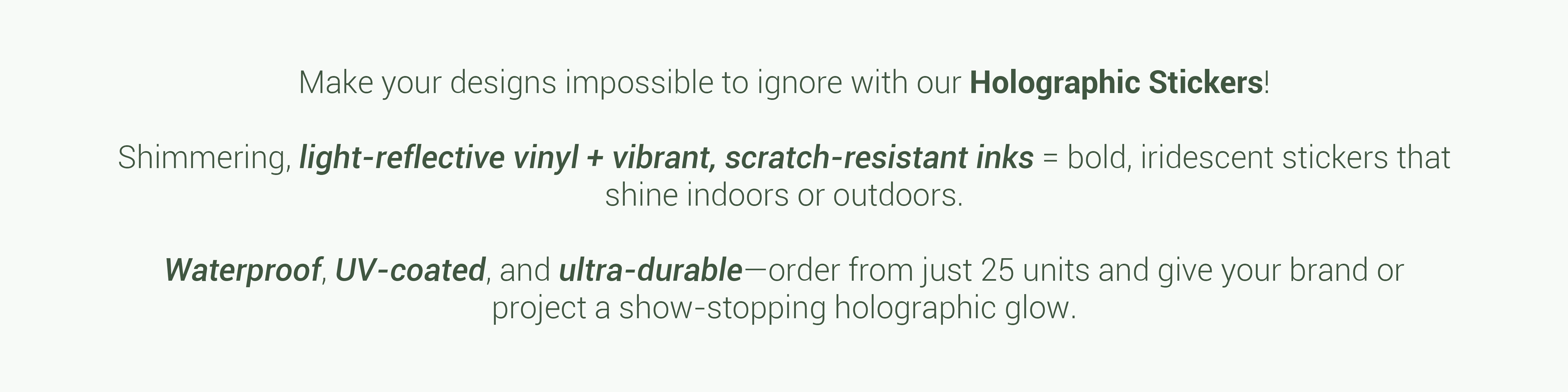 Holographic Stickers Details