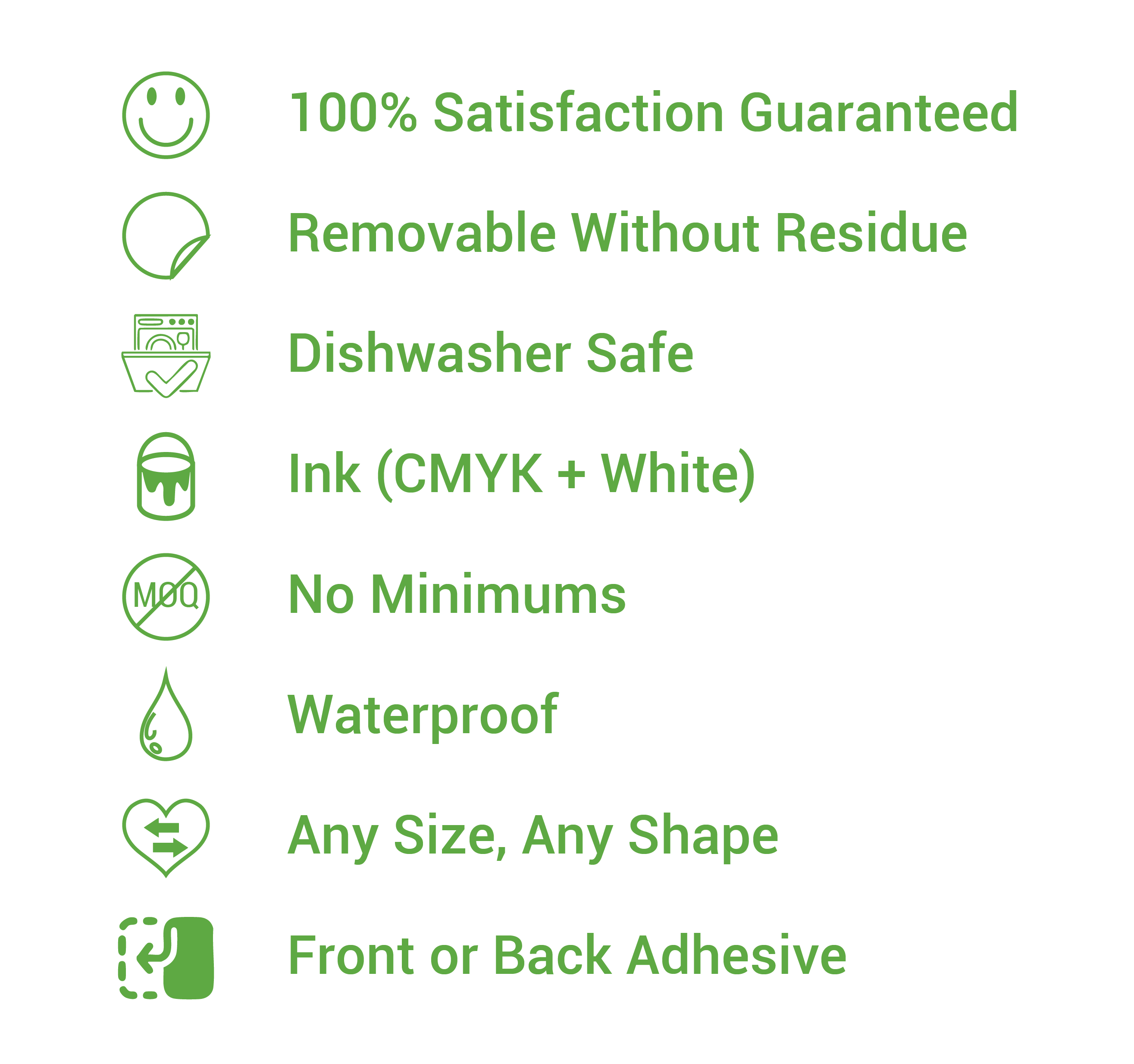 Transparent Stickers Features