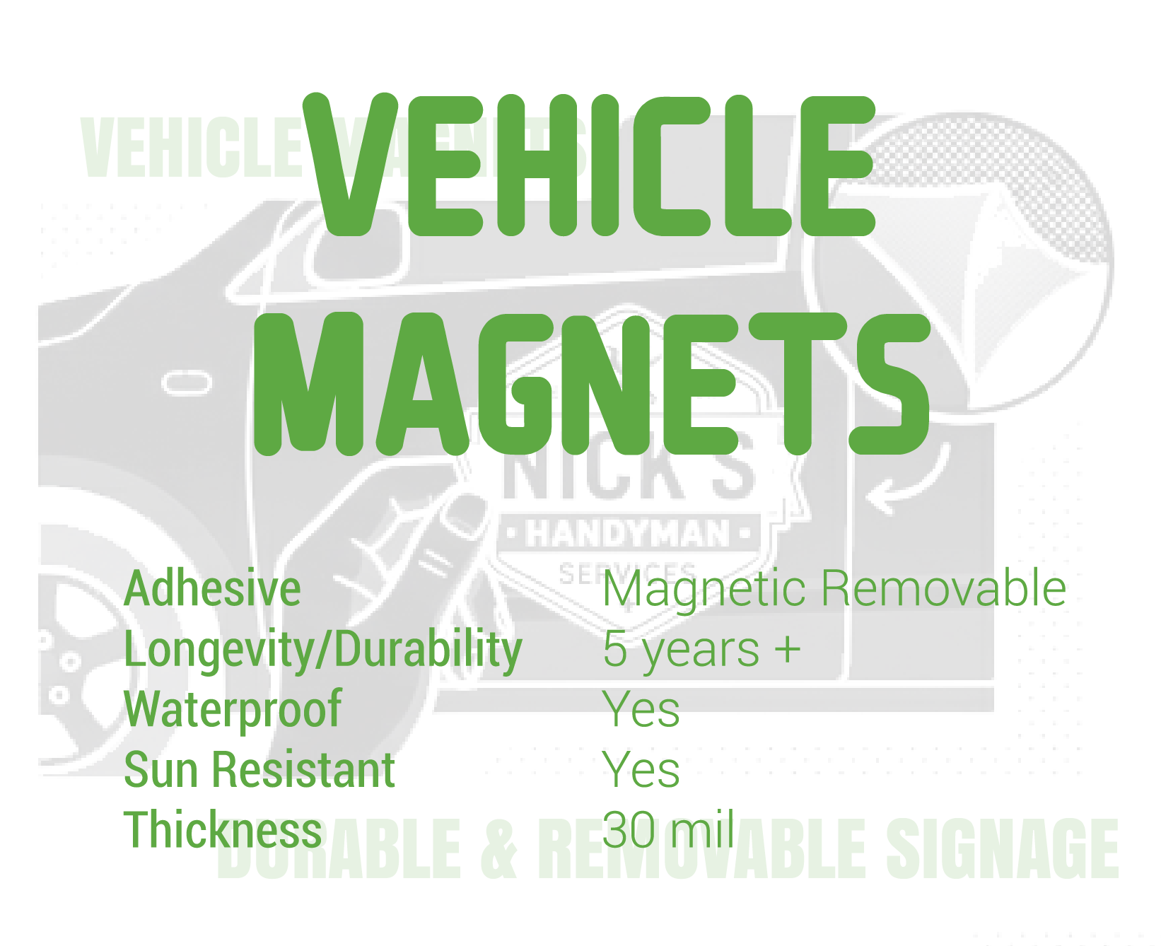 Vehicle Magnets Summary