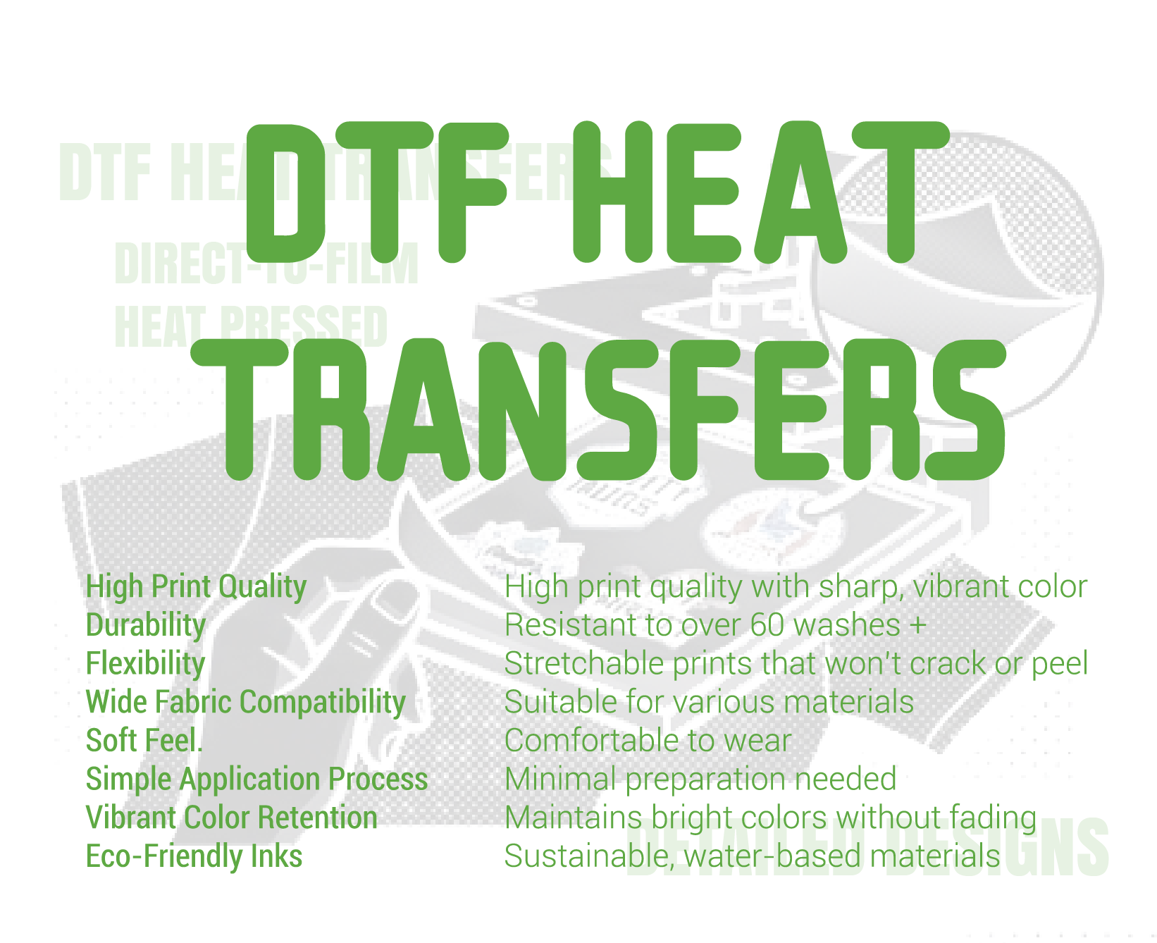 DTF Heat Transfers Summary