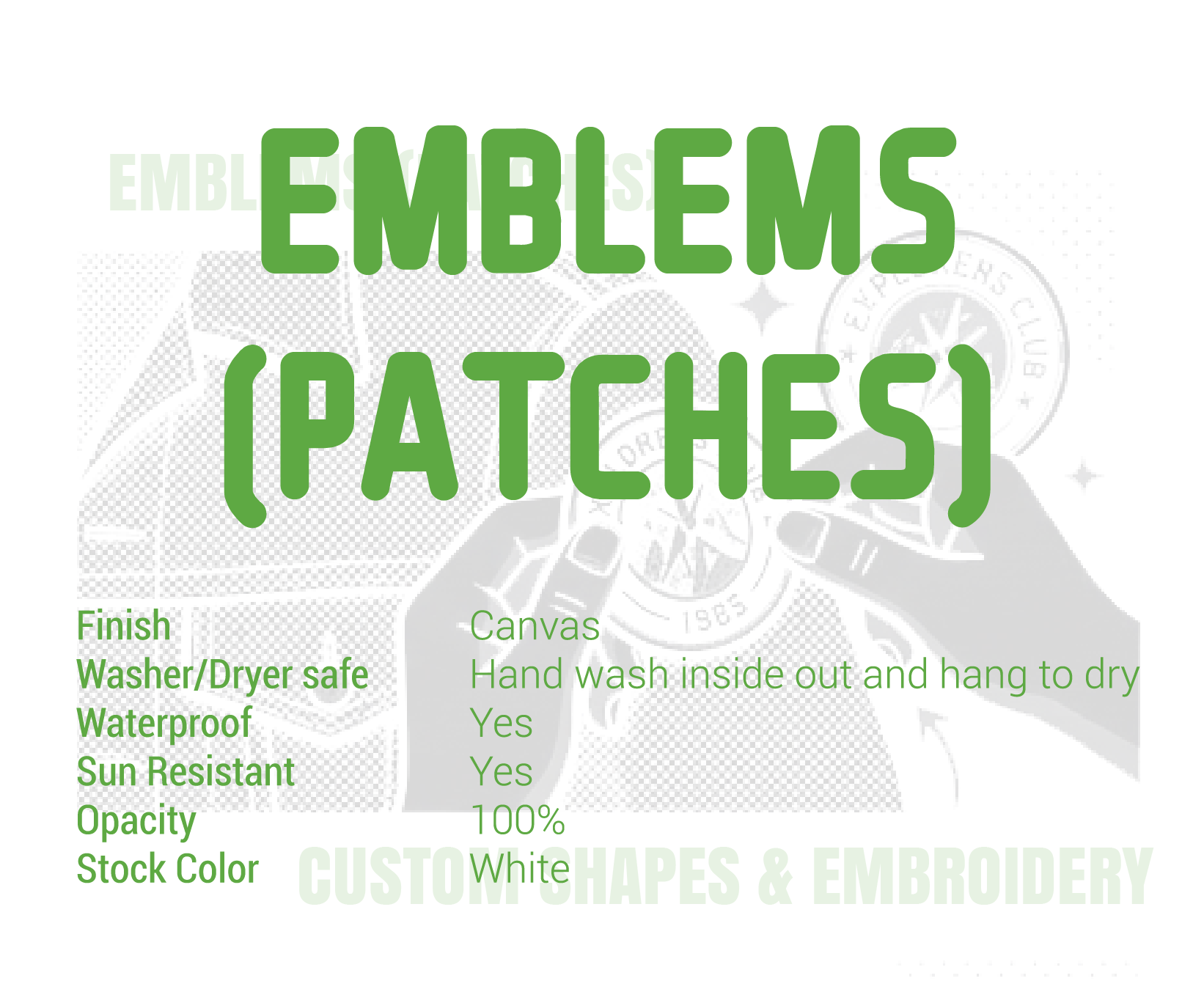 Emblems (Patches) Summary