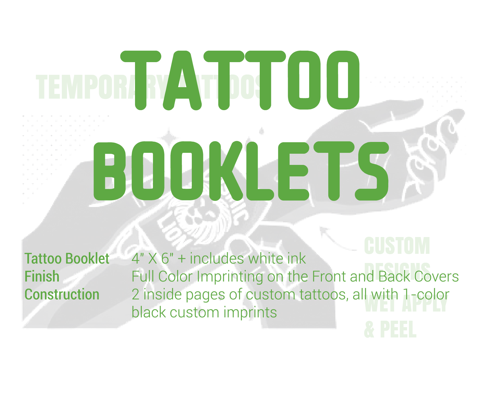 Tattoo Booklets Summary