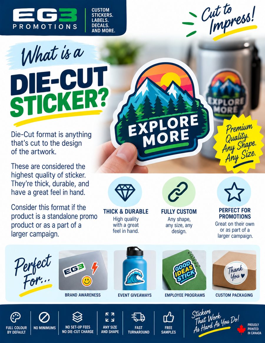 Die-Cut Stickers That Impress — Additional Resources PDF download preview from Evergreen Graphics Group