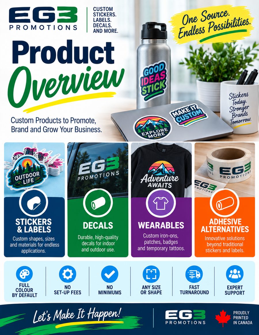 Product Overview — Additional Resources PDF download preview from Evergreen Graphics Group