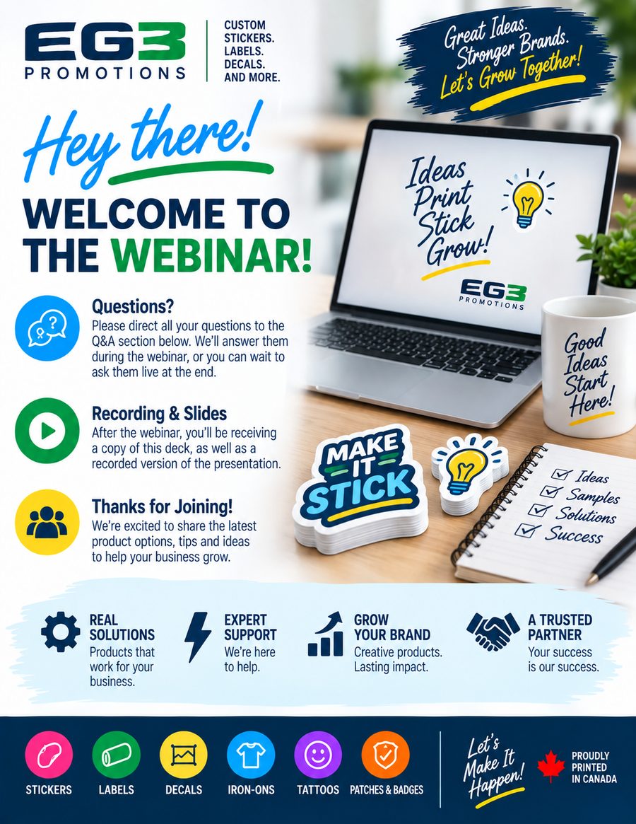 Webinar Welcome — Additional Resources PDF download preview from Evergreen Graphics Group