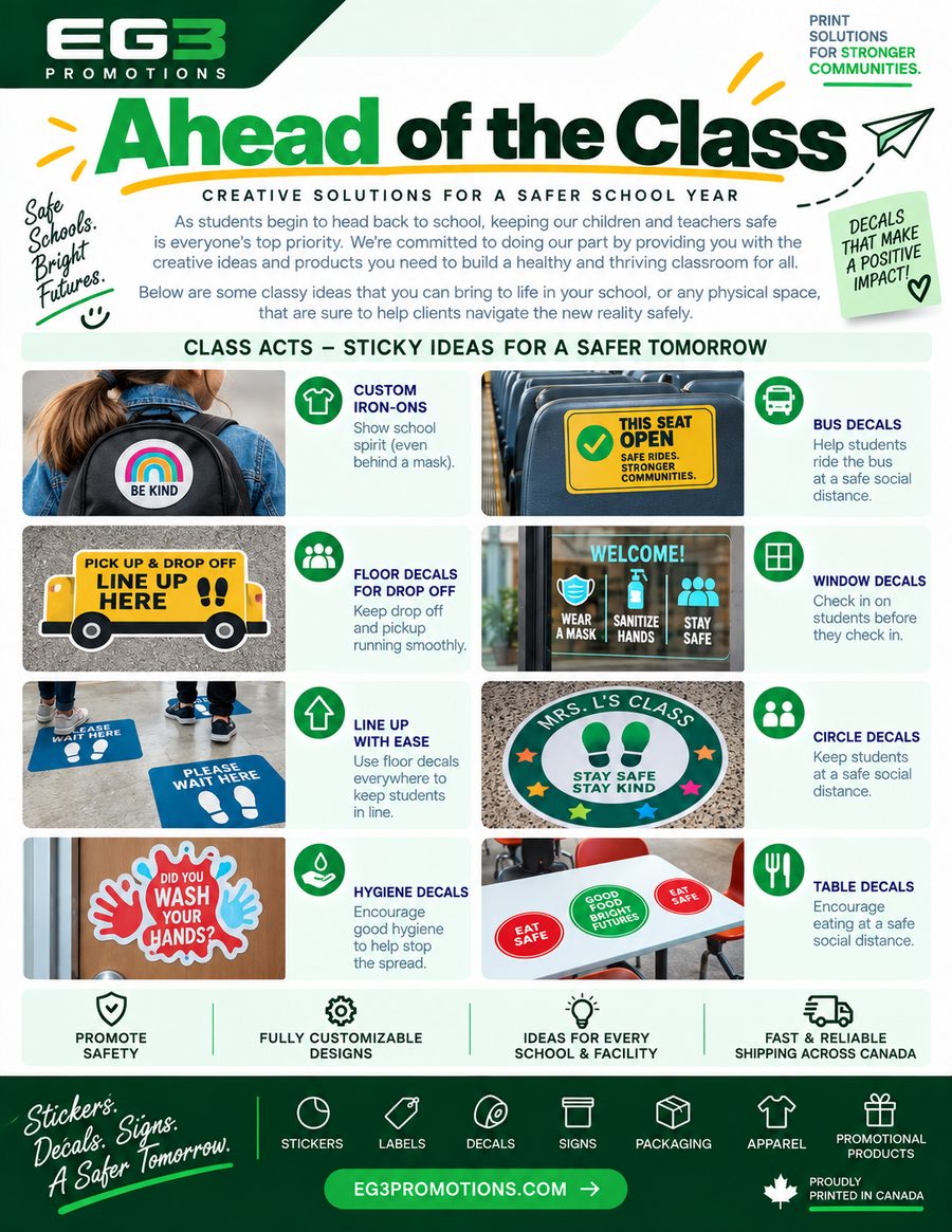 Ahead of the Class (Safer Schools) — Sales Collateral PDF download preview from Evergreen Graphics Group