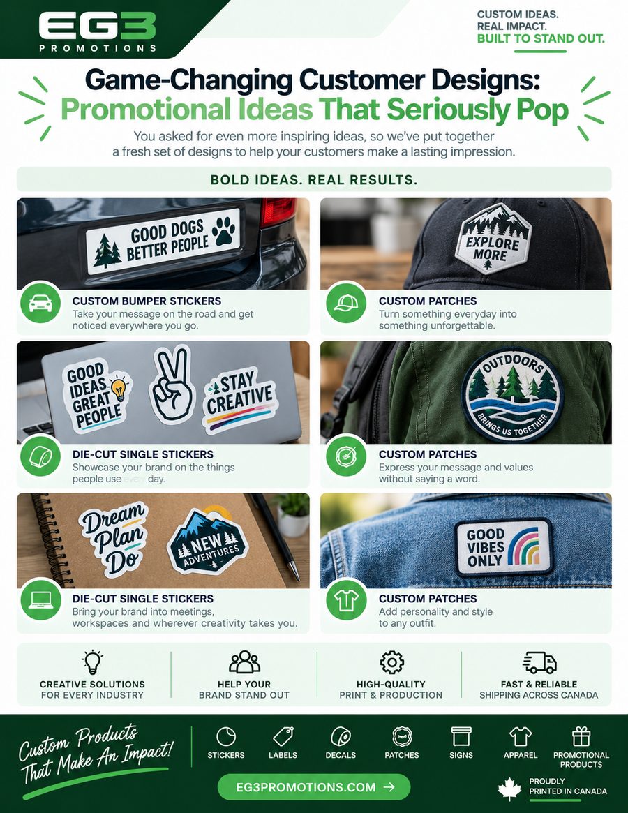 Promotional Products That Pop — Sales Collateral PDF download preview from Evergreen Graphics Group