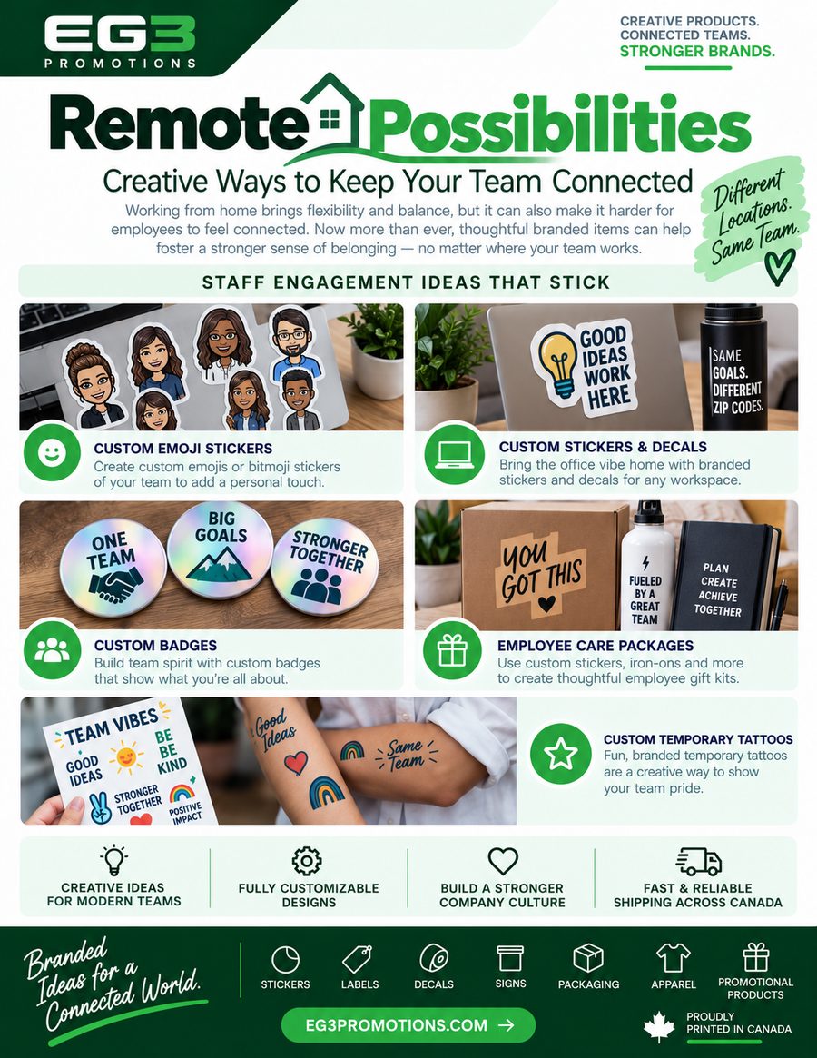Remote Possibilities (Connected Teams) — Sales Collateral PDF download preview from Evergreen Graphics Group